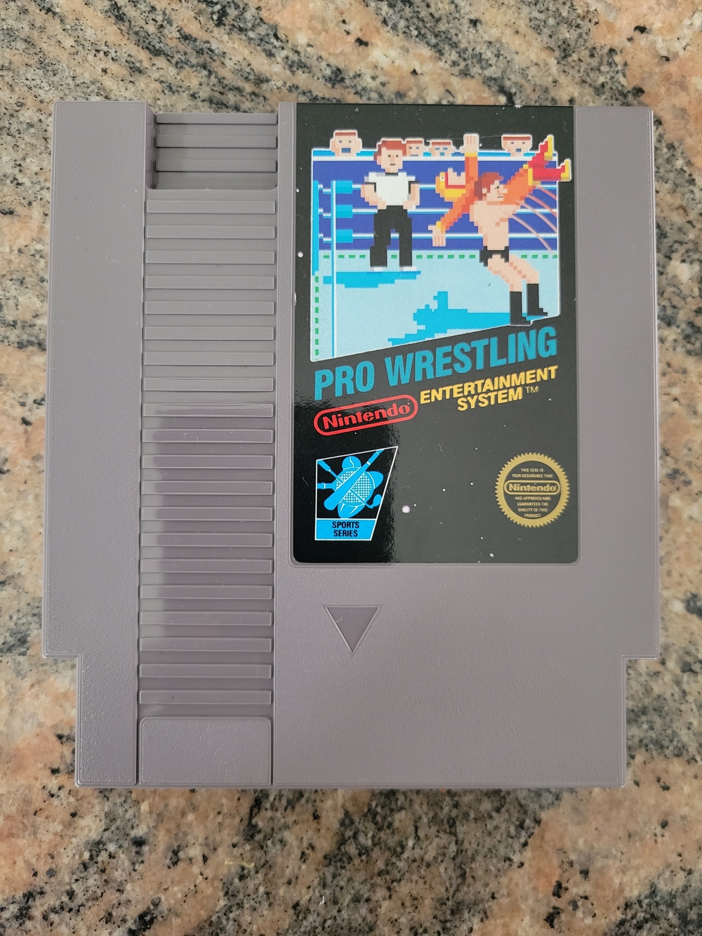 Nintendo (NES): Pro Wrestling Game, Sheath& Manual (Premium - 5 Screw Version).